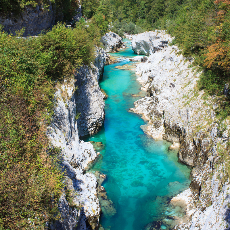 Dolina rijeke Soče iz Istre