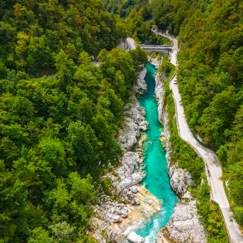 Dolina rijeke Soče iz Istre